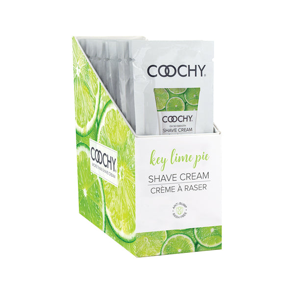 Coochy Shave Cream K.Lime 0.5oz Foil 24p