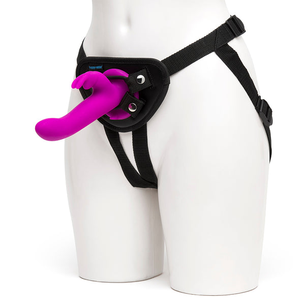 HR Vibrating Strap-On Harness Set Purple