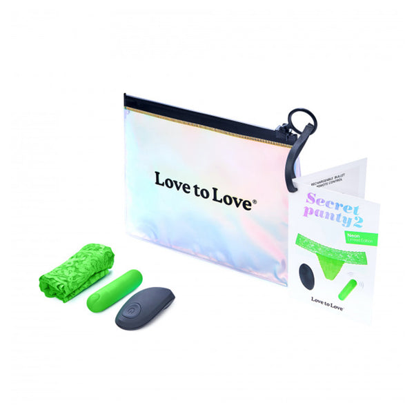 Love to Love Secret Panty 2 Green BAGGED