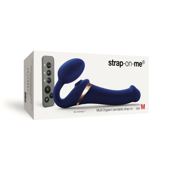 Strap-On-Me MultiOrgsmBendStrapOn Blu XL