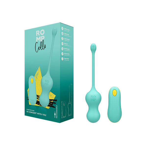 ROMP Cello G-Spot Vibrator Light Teal