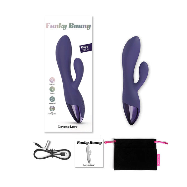 Funky Bunny Baby Rabbit Vibrator – Dual-Motor Compact Pleaser