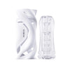 Deep Blow – Transparent Manual Masturbator with Interchangeable Sleeves - White