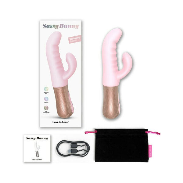 SASSY BUNNY – Dual-Action Thrusting & Tapping Rabbit Vibrator