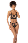 Nude Illusion Three-Piece Set - Transparent Mesh with High-Waisted Panty - High-quality, stylish, and affordable.