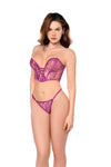 Romantic Pink Agate Two-Piece Lingerie Set Ð Sexy Mesh Bra & Panty