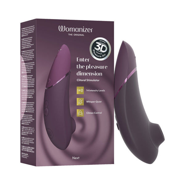 Womanizer Next / Air Pulse Clitoral Stimulator with Climax Control & 3D Pleasure Air