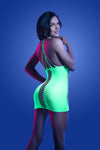 SYNTHESIZE UV reactive seamless keyhole dress