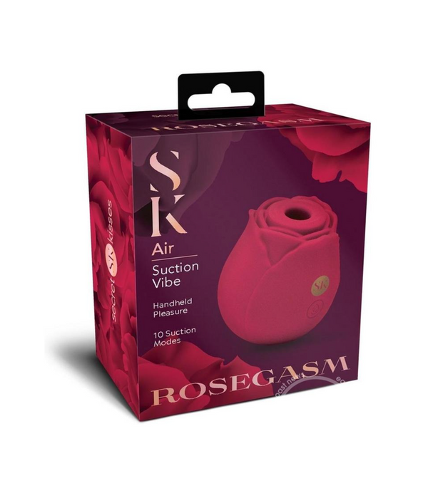 Secret Kisses Rosegasm Air Rechargeable Silicone Clitoral Stimulator