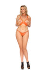 Elegant Moments Leather Demi Bra With Underwire Cups, Adjustable Straps And Back Clip Closure