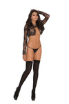 Elegant Moments Thigh High With A Bow And Lace Trim