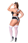 Enticing Elegance: A Whimsical Waltz with the Alluring Maid Costume Sexy Lingerie French Maid Costume Delight in your flirtatious charm