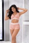 Eternal Comfort: Cotton & Lace Enchantment Pajama Set Lingerie Sets Wrap Yourself in Comfort with Our Cotton & Lace Enchantment