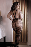  Lingerie in suspense lace suspender stocking with stud detail fantasy lingerie